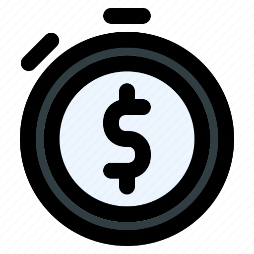 Stopwatch, time, money, finance, clock icon - Download on Iconfinder