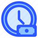 clock, time, money, finance, banknotes