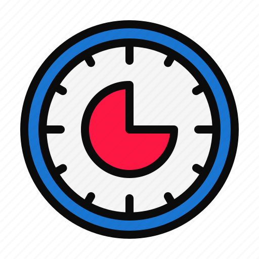 Three, quarter, time, clock, timer, schedule, deadline icon - Download on Iconfinder