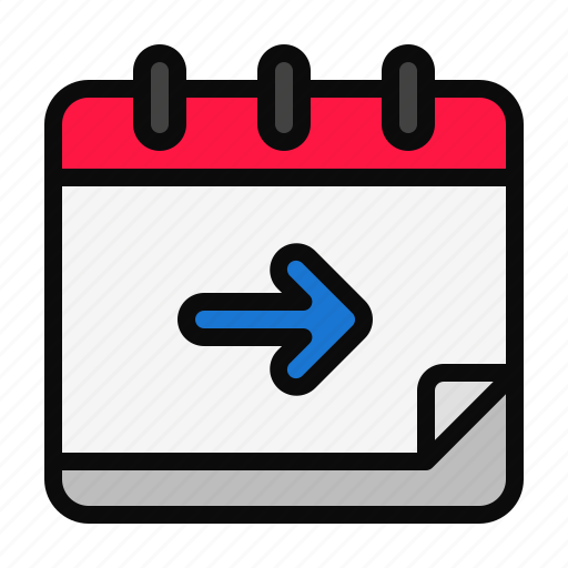 Tomorrow, schedule, time, calendar, forward, education, day icon - Download on Iconfinder
