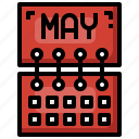 may, calendar, month, time