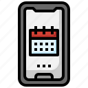 smartphone, event, time, date, mobile, phone, schedule
