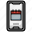 smartphone, event, time, date, mobile, phone, schedule 