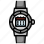 smartwatch, calendar, watch, event, time, date 