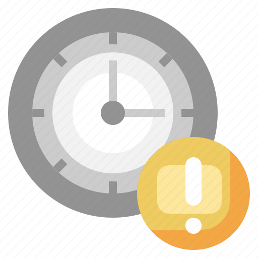 Alert, exclamation, clock, watch, time icon - Download on Iconfinder