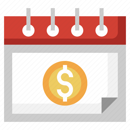 Pay, calendar, dollar, time, date, money icon - Download on Iconfinder