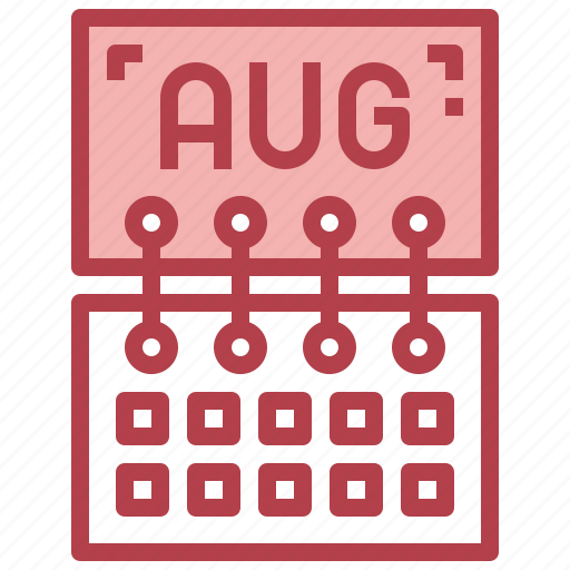 August, calendar, month, time icon - Download on Iconfinder