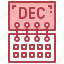 december, calendar, winter, month 