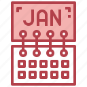 january, calendar, month, time