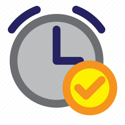 Time, schedule, approve, alarm, alert, reminder, ring icon - Download on Iconfinder