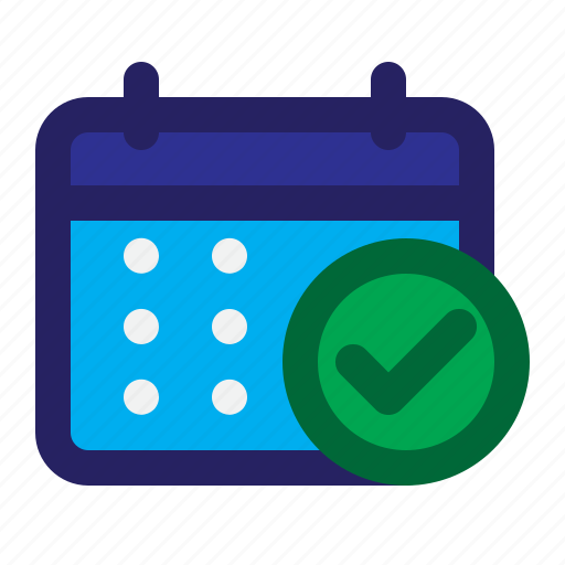 Time, check, approve, agenda, date, event, planner icon - Download on Iconfinder