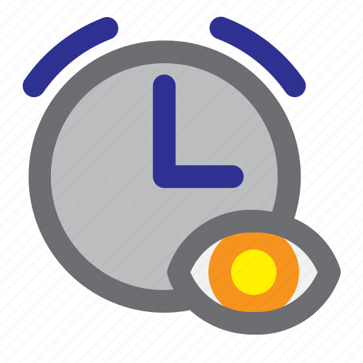 Time, schedule, eye, alarm, alert, reminder, ring icon - Download on Iconfinder