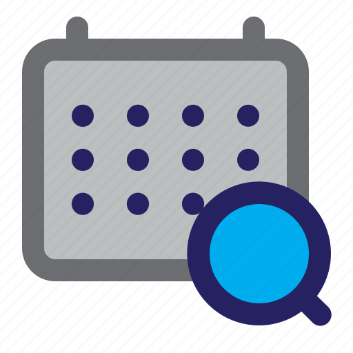 Time, schedule, search, agenda, date, event, planner icon - Download on Iconfinder