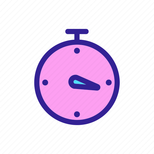 Clock, contour, stopwatch, time, timer icon - Download on Iconfinder