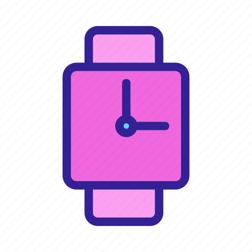 Clock, contour, face, hand, time, watch icon - Download on Iconfinder