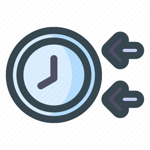 Left, time, clock, arrow, direction, navigation, location icon - Download on Iconfinder