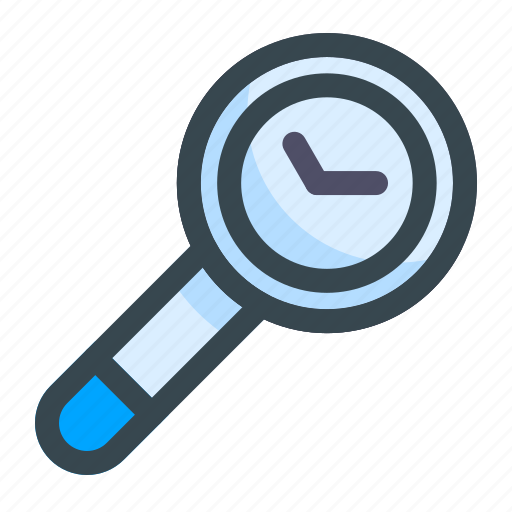 Search, time, clock, find, watch, magnifier, timer icon - Download on Iconfinder