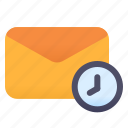 email, time, mail, clock, message, letter, envelope