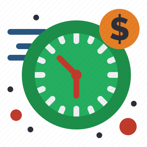 Clock, dollar, money, time icon - Download on Iconfinder