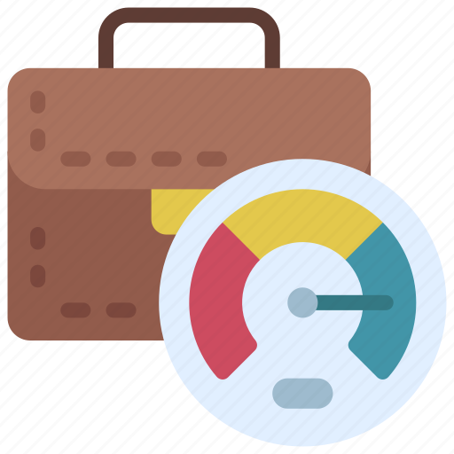 Business, performance, meter, briefcase icon - Download on Iconfinder