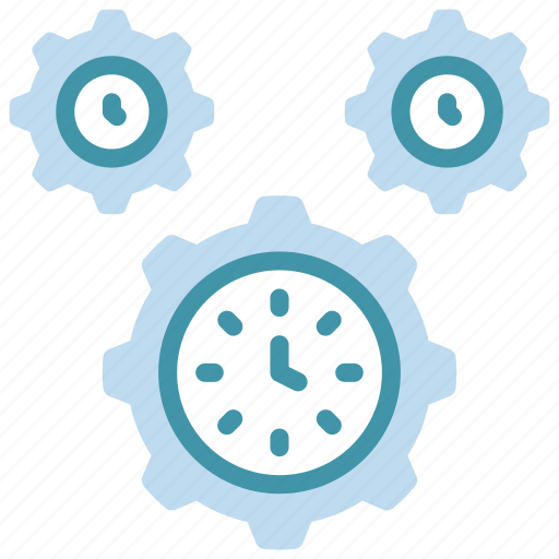 Time, management, cogs, gears icon - Download on Iconfinder