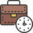 business, timer, briefcase, timed