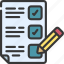 task, list, document, file, checklist 