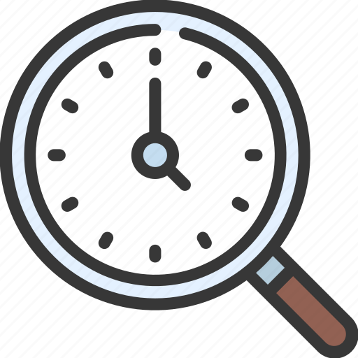 Time, search, loupe, magnifying, glass icon - Download on Iconfinder