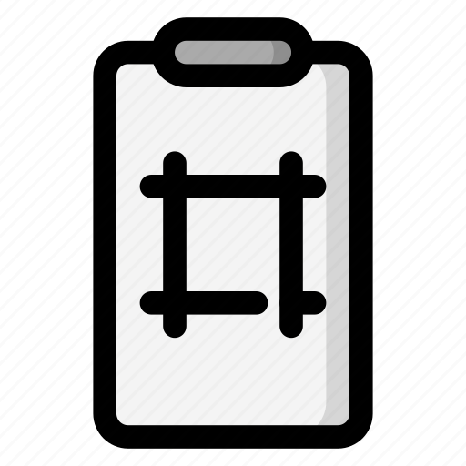 Clipboard, draft, pattern, scheme, blueprint icon - Download on Iconfinder