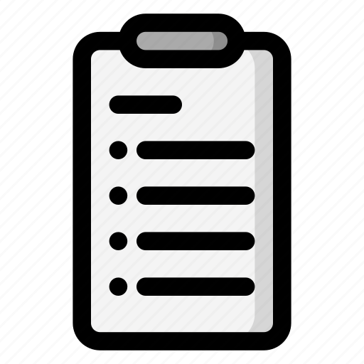 Clipboard, notebook, routine, sheet, phrases, staffing, syllabus icon - Download on Iconfinder