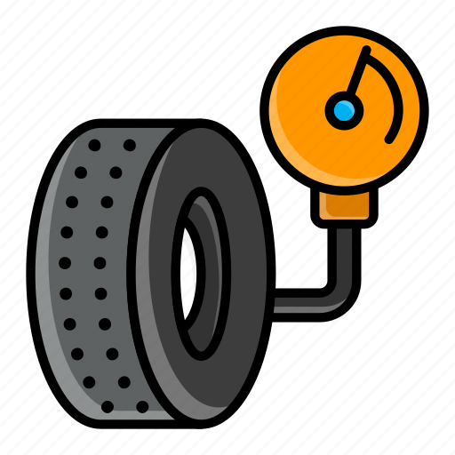 Air pressure, psi meter, tyre, tire, gauge, manometer, measurement icon - Download on Iconfinder