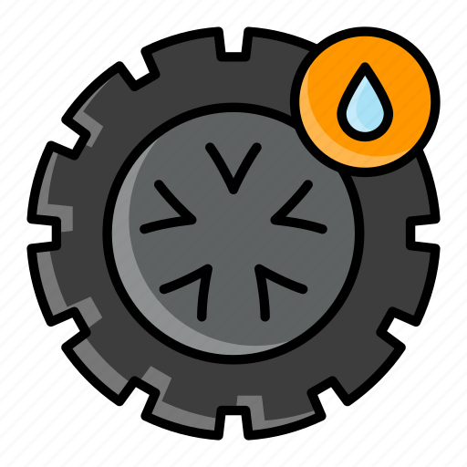 Rim side, leaky, tyre repair, leaked tire, tyre, water damaged icon - Download on Iconfinder