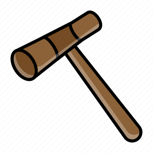 Wooden handle, heavy duty, tire hammer, tyre mallet, auto service, tool, repairing icon - Download on Iconfinder
