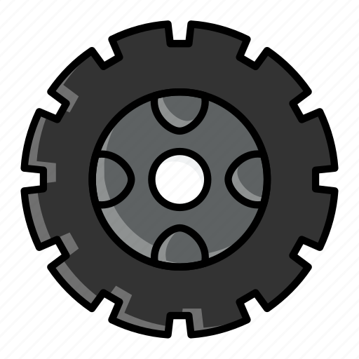 Vehicle, extra tire, spare tire, wear tire, alloy rim icon - Download on Iconfinder