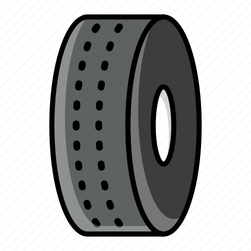 Car tire, lines, tire lines, underinflation, wear tire, air pressure, inflation icon - Download on Iconfinder