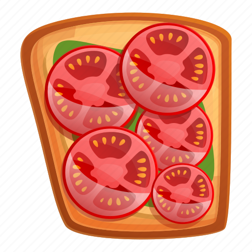 Food, fruit, sliced, toast, tomato icon - Download on Iconfinder