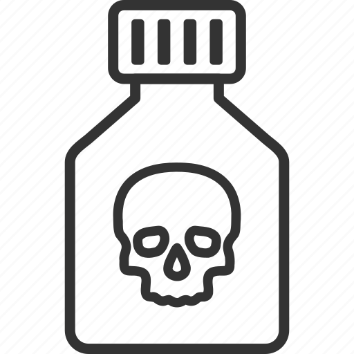 Bottle, caution, danger, death, poison, risk, toxic icon - Download on Iconfinder