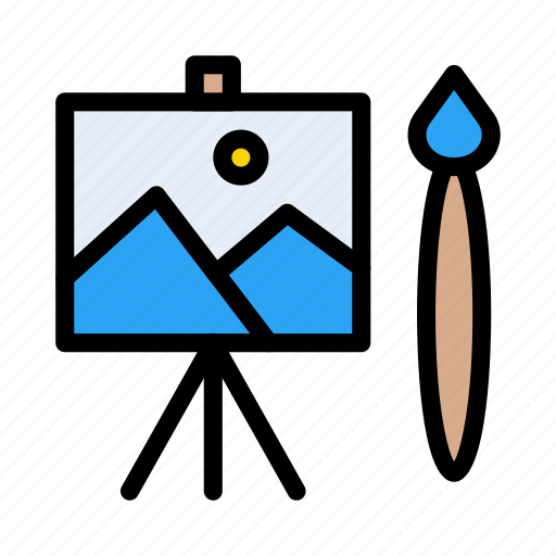 Board, art, paint, drawing, picture icon - Download on Iconfinder