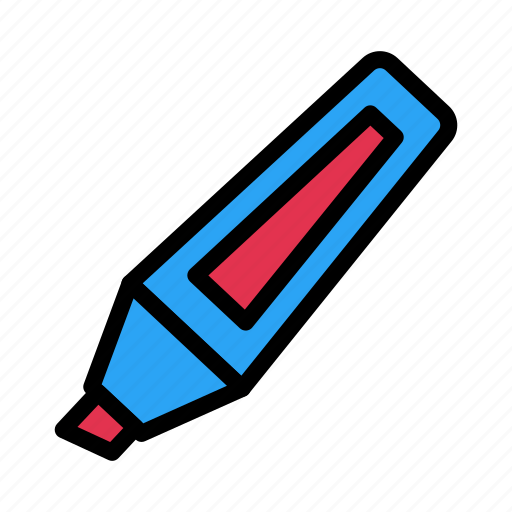 Pen, highlighter, stationary, pencil, marker icon - Download on Iconfinder