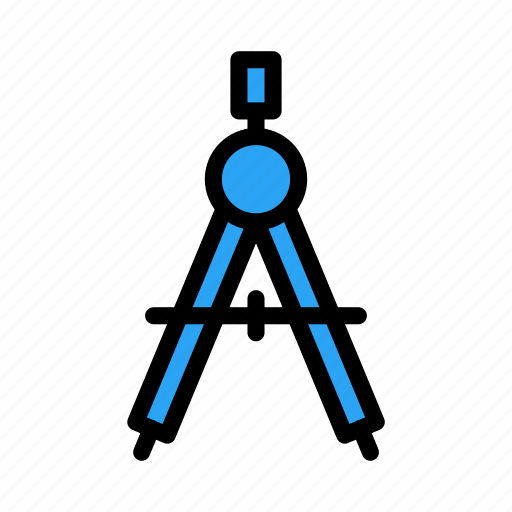 Protractor, geometry, compass, tools, construction icon - Download on Iconfinder