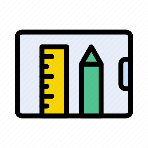 Architect, ruler, tools, clipboard, blueprint icon - Download on Iconfinder