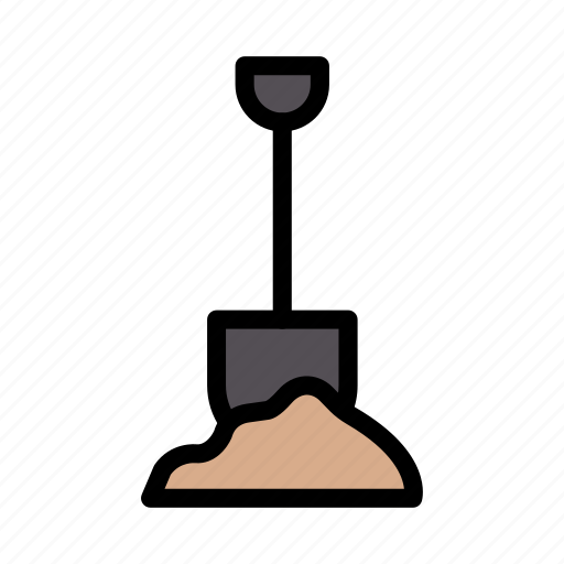 Building, mine, shovel, cement, construction icon - Download on Iconfinder