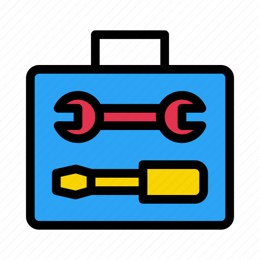 Kit, box, repair, tools, wrench icon - Download on Iconfinder