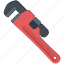 pipe wrench, wrench, plumbing, pipe 