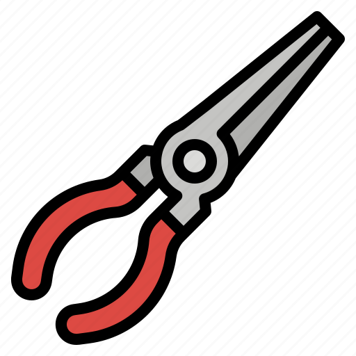 Needle, nose, pliers, tool icon - Download on Iconfinder