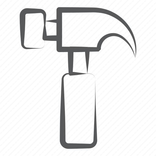 Claw hammer, hammer, maintenance tool, repair equipment, repair tool icon - Download on Iconfinder