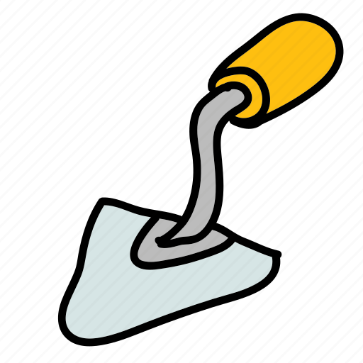 Cement, construction, handwork, knife, tools icon - Download on Iconfinder
