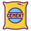 cement, mixer, concrete, bag 