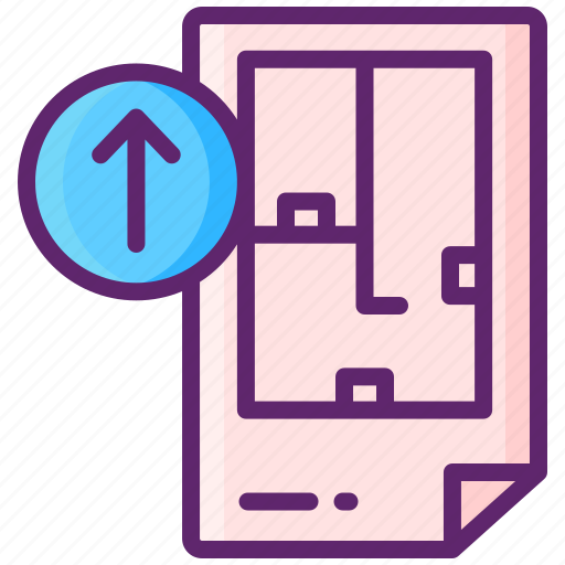 Upload, plans, blueprints icon - Download on Iconfinder