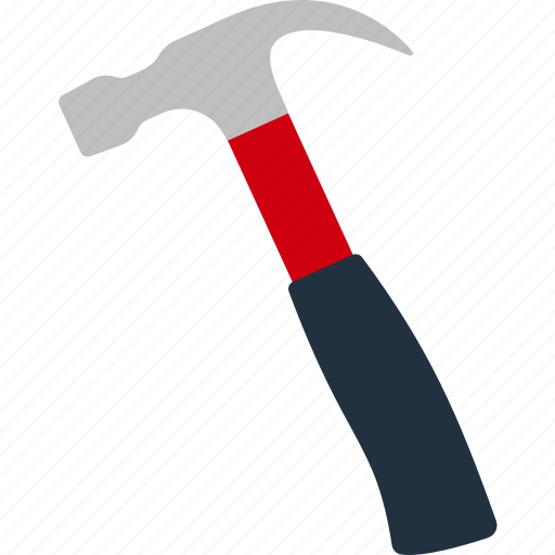 Carpentry, flat, hammer, handle, steel, tool, work icon - Download on Iconfinder